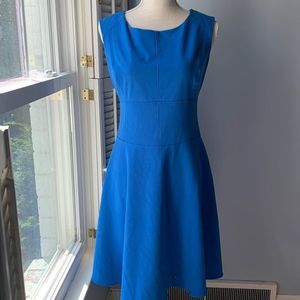 Marc New York Andrew Marc Blue Fit and Flare Dress